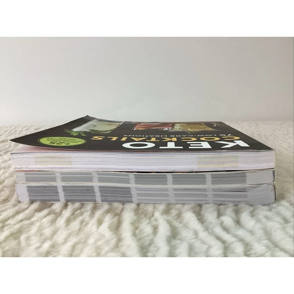 Paleo Hacks Keto Cookbooks Cocktails Fat Bombs Chaffles Lot of 3 Recipes Photos